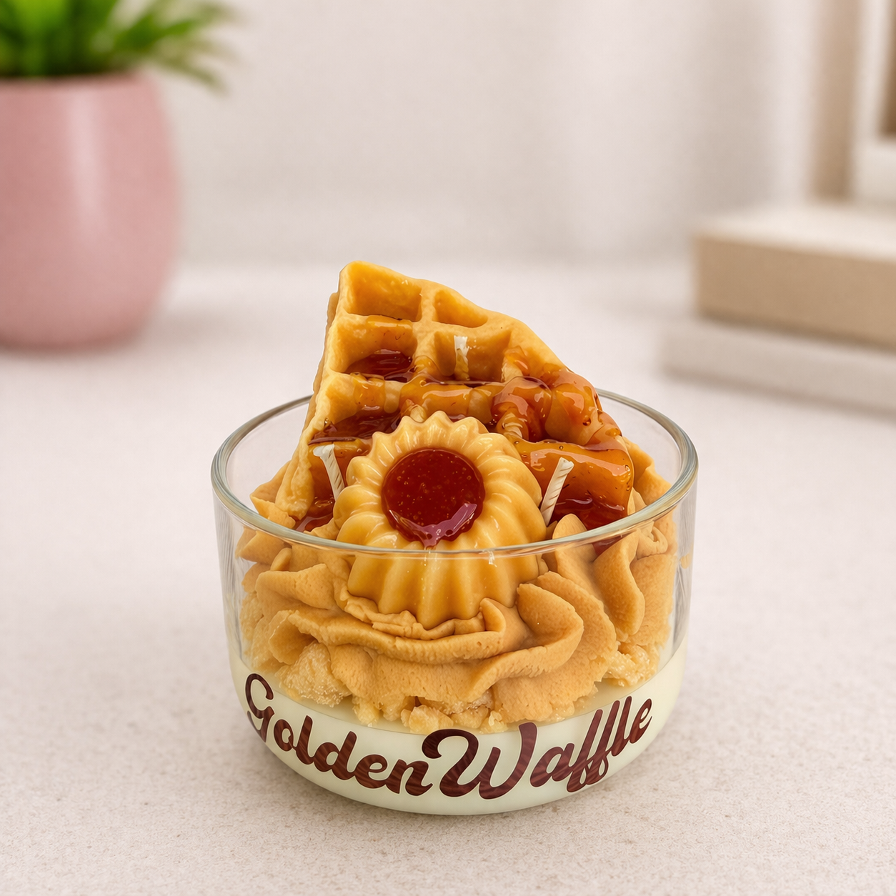 Waffle Candle